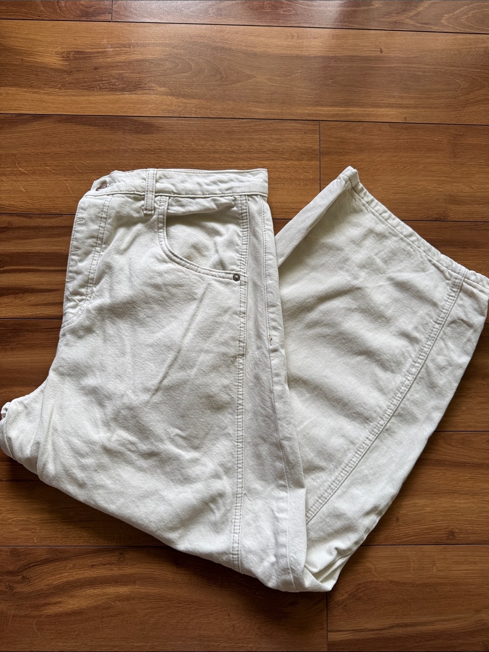 We The Free Cream Barrel Jeans 31